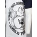 TRUE RELIGION Men T-Shirt PART BUDDHA RAGLAN White Navy Sleeves